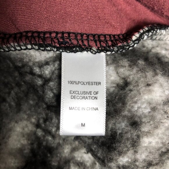 Koolaburra By UGG Sherpa Pullover Jacket Womens Size Medium Black White Shirt - Picture 7 of 9